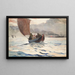 Paluu kalastajaveneistä - Winslow Homer — kehystetty taideteos seinällä