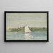 Naviguer sur des eaux calmes - Winslow Homer — kehystetty taideteos seinällä