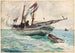 Nassau-säiliöaluksen maalaus - Winslow Homer — näkymä teoksesta