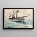 Nassau-säiliöaluksen maalaus - Winslow Homer — kehystetty taideteos seinällä