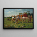 "Attrape la balle" - Winslow Homer — kehystetty taideteos seinällä