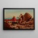 Laivanrakentajat - Winslow Homer — kehystetty taideteos seinällä