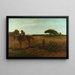 La herse à brosse Printemps - Winslow Homer — kehystetty taideteos seinällä
