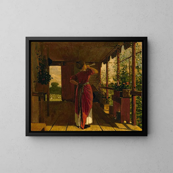 Le Cor de chasse - Winslow Homer — kehystetty taideteos seinällä