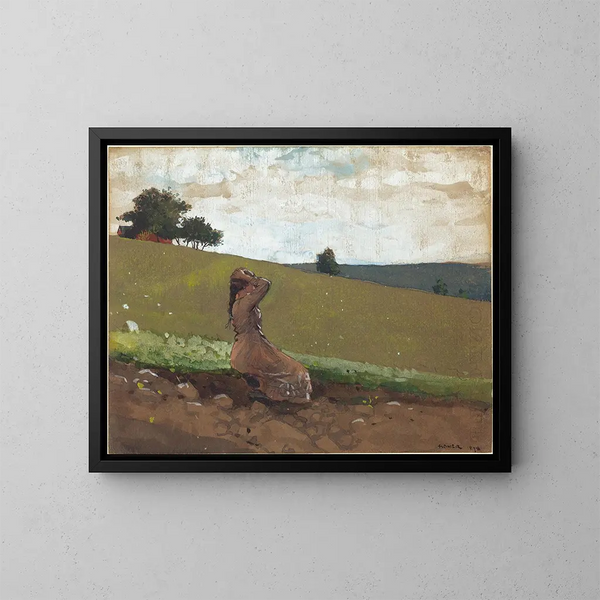La colline verte - Winslow Homer — kehystetty taideteos seinällä