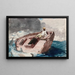 Le Gulf Stream - Winslow Homer — kehystetty taideteos seinällä
