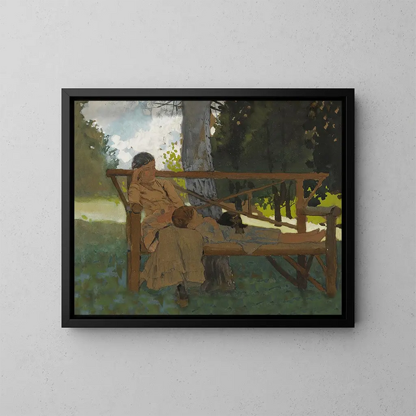 La Sieste - Winslow Homer — kehystetty taideteos seinällä