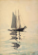 Goélette à deux mâts avec doris - Winslow Homer — näkymä teoksesta