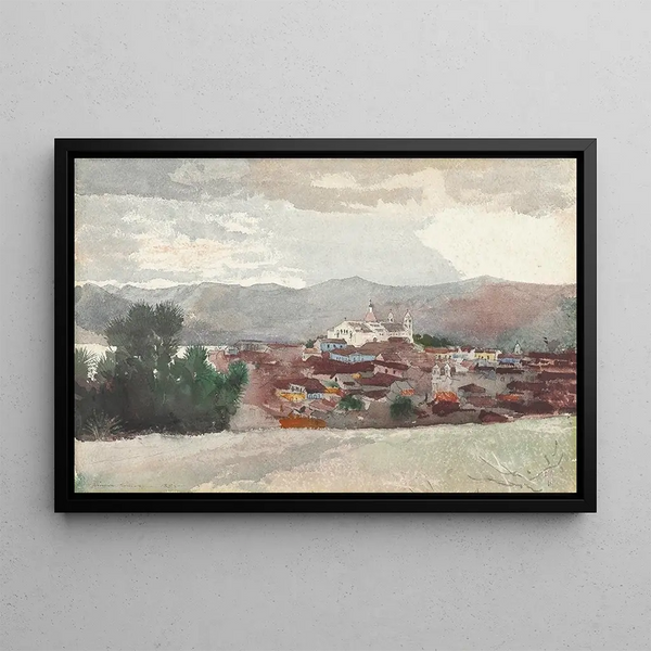 Santiago de Cuban näkymä - Winslow Homer — kehystetty taideteos seinällä