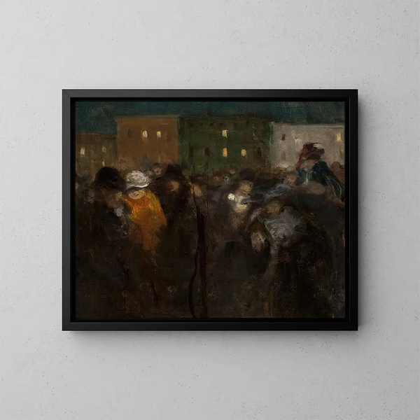 Mi-Carême à Paris - Witold Wojtkiewicz — kehystetty taideteos seinällä