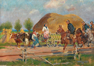 Wojciech Kossak - Encounter on the Village Road.webp
