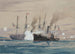 USS Pensacola ja CSS Governor Moore - Worden Wood — näkymä teoksesta