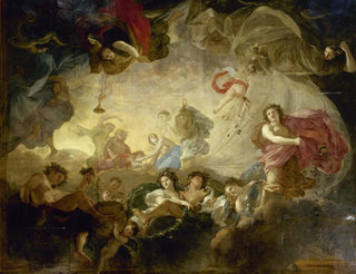 Workshop of Charles Le Brun - Le Lever de lAurore dit aussi Apollon et les Heures.webp