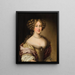 Cristina Dudley Paleottin muotokuvamaalaus - Ferdinand Voetin ateljee — kehystetty taideteos seinällä