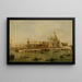 Venetsian maalaus, Dogana ja Santa Maria della Salute - Francesco Guardin ateljee — kehystetty taideteos seinällä
