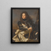 Henri Louis De La Tour D'Auvergne 1679-1753 kreivi D'Evreux Ranskalainen marsalkka - Hyacinthe Rigaudin ateljee — kehystetty taideteos seinällä