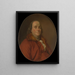 Benjamin Franklin - Joseph Siffred Duplessisin ateljee — kehystetty taideteos seinällä