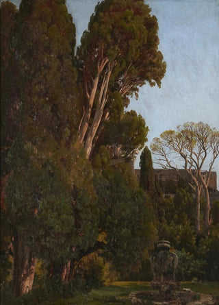 Worthington Whittredge - The Cypresses at the Villa deste at Tivoli.webp
