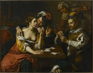 Korttipeli - Wouter Pietersz Crabeth II — näkymä teoksesta