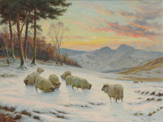 Une soirée d'hiver - Wright Barker — näkymä teoksesta