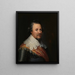 Ernst Casimir I:n 1573–1632 muotokuva, Nassau-Dietzin kreivi - Wybrand de Geest — kehystetty taideteos seinällä
