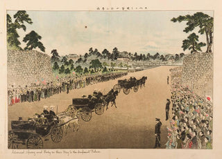Yamamoto Shun - Admiral Sperry and Party on Their Way to the Imperial Palace.webp