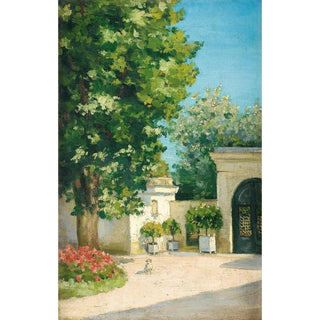 Yerres. De L’Exèdre, Le Porche De La Demeure Familiale - Gustave Caillebotte | Reproduction Tableau Décoration murale affiche copie