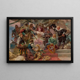 Zdzisaw Jasiski - Allegory of the capital cities of Poland.webp