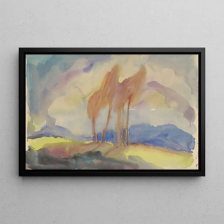 Zolo Palugyay - Autumn Birch Trees in a Sunlit Meadow.webp