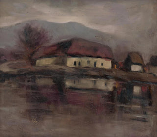 Esquisse d'un paysage avec un lac - Zolo Palugyay — näkymä teoksesta
