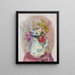 Anemonit - Zygmunt Waliszewski — kehystetty taideteos seinällä