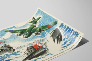 a-british-blenheim-bomber-of-the-coastal-command-aids-a-british-destroyer-in-smashing-a-german-submarine