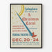 Vintage juliste A Christmas Carol Federal-teatteri