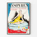 Vintage Vampyren - Retroseinän koristejuliste