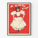 Vintagejuliste A Gaiety Girl - Retroseinustarakenne