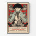 Vintagejuliste No Gentleman of France - Seinän sisustus retrotyylillä