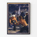 Vintage merimaisema juliste "A Message from America"