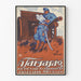 Vintage sotilaspainos A Yhdistys seinäkoristetta varten