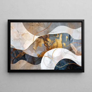 Tableau Abstrait – Fusion Minérale
