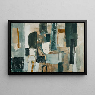 Tableau Abstrait – Équilibre Silencieux