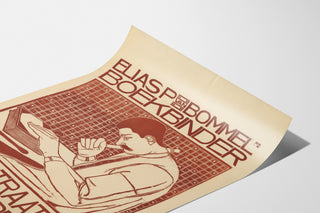 Art nouveau -juliste – Elias van Bommel – Theo Molkenboer, kaartuvalla paperilla perspektiivistä nähtynä.