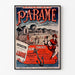 Vintage-juliste Bretagnessa – Paramé, Saint-Malonlahti, esitetty ohuessa kehyksessä vaalealla seinällä.