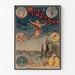 Vintagijuliste sirkus Miss Stena, Absalonin lasku, ohuessa kehyksessä vaalealla seinällä.