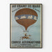 Vintage juliste Ilmailukilpailu ratsain - Champ de Mars 1850