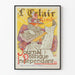 Vintage juliste Le Clair - Retro seinäkoristelu