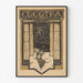 Vintage-teatterijuliste – Electra – Richard Roland Holst, ohuessa kehyksessä vaalealla seinällä.