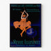 Vintagijuliste La Revue illustrée, ohuessa kehyksessä vaalealla seinällä.