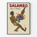 Vintage Juliste Viinistä hedelmien kanssa Salambo