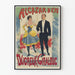 Vintage Alcazar -kesäjuliste Ducreux-Giraldic seinäkoriste