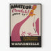 Vintage juliste amatöörikilpailusta Page County Warrenville